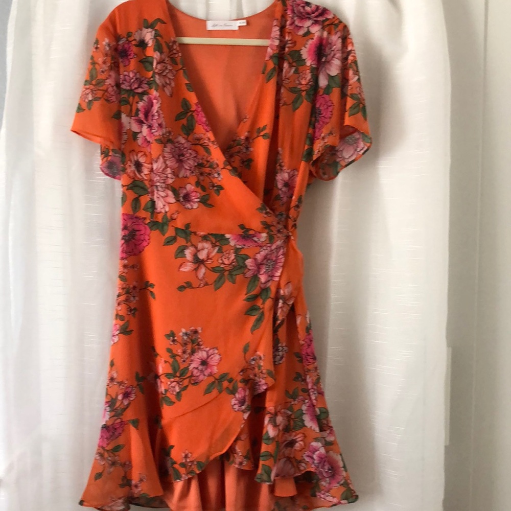 Wrap dress floral print